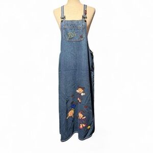 Vintage Denim Overall Dress